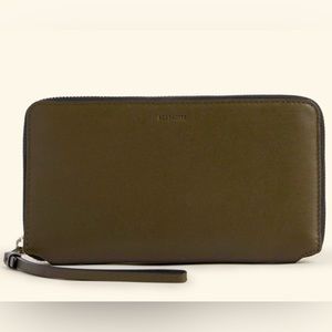 AllSaints Fetch Leather Wristlet
